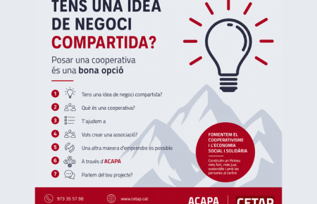 ACAPA i CETAP fomenten el cooperativisme i l’economia social i solidària a l’Alt Pirineu i Aran